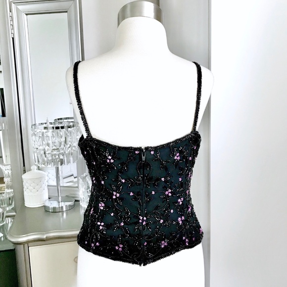 Tank Top Silk Beaded Medium - Picture 4 of 9